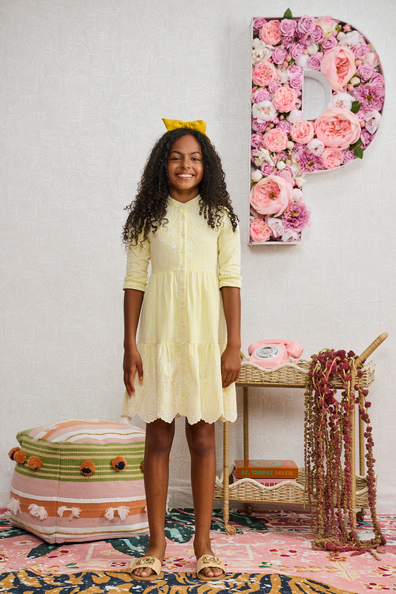 Porter Yellow Button Down Dress