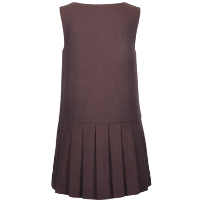 Jessie &amp; James Brown Herringbone Nelly Pinafore