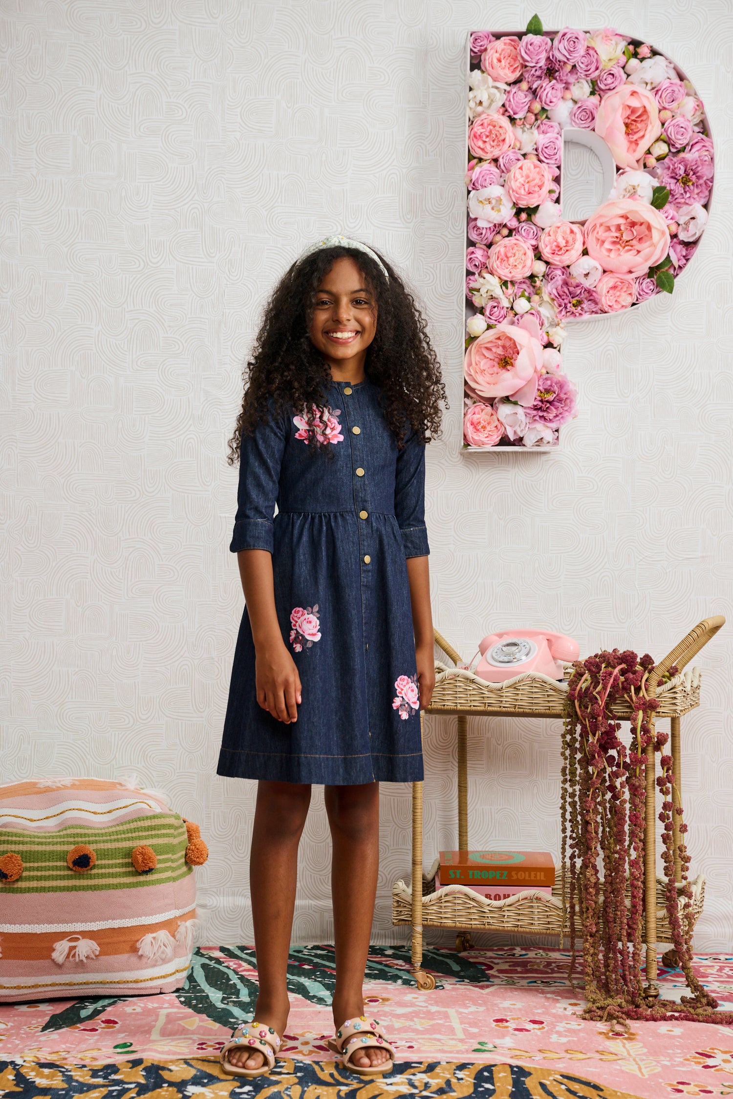 Porter Dark Button Down Denim Dress