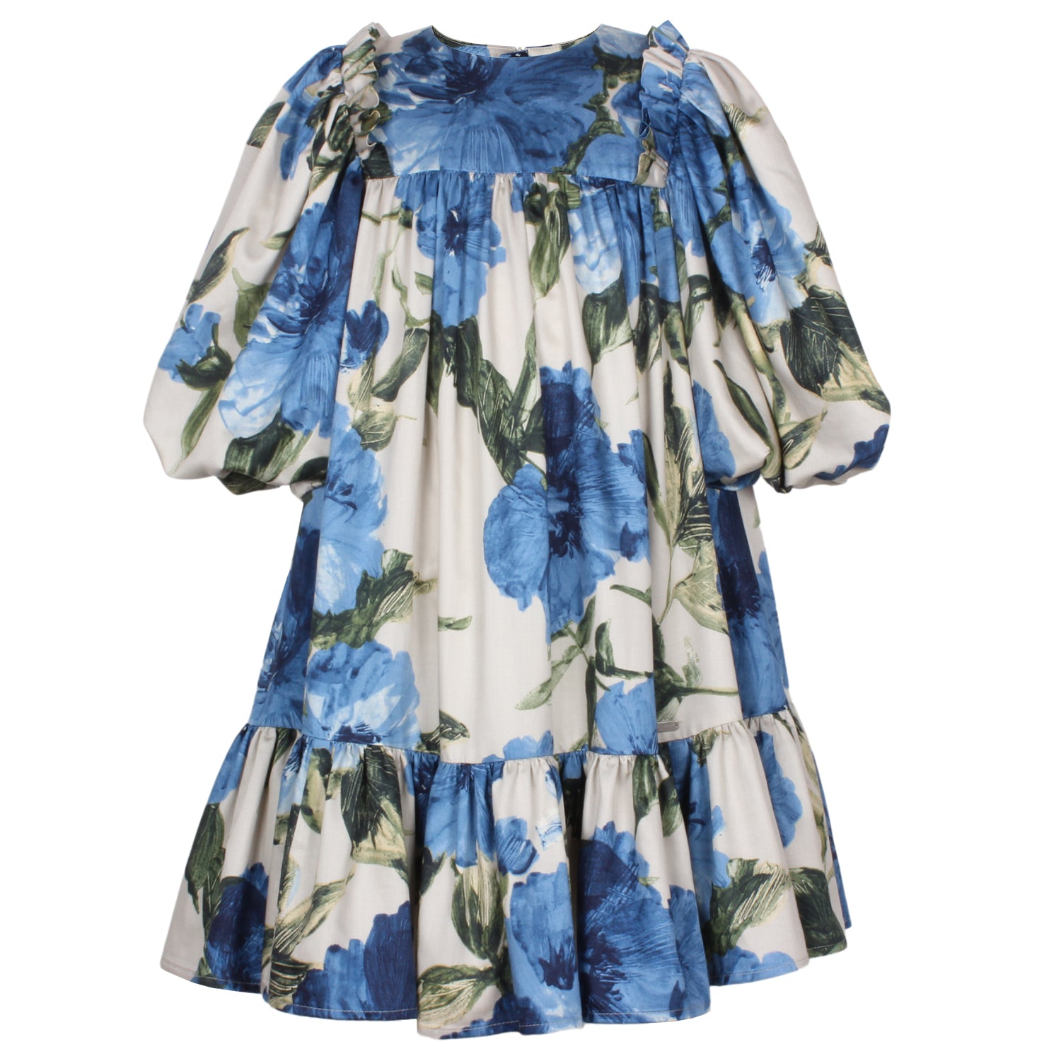 Jessie & James Antique Blue Flower Dress – Once Child and Teen