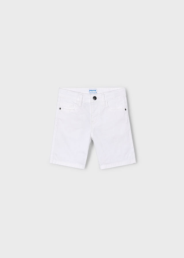 Mayoral Basic 5 Pockets Twill Shorts White - 204