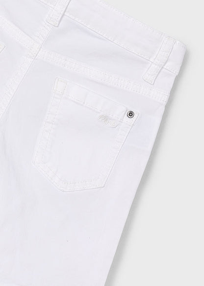 Mayoral Basic 5 Pockets Twill Shorts White - 204