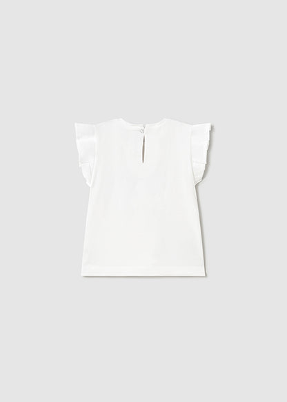 Mayoral T-Shirt White-Blue - 1042