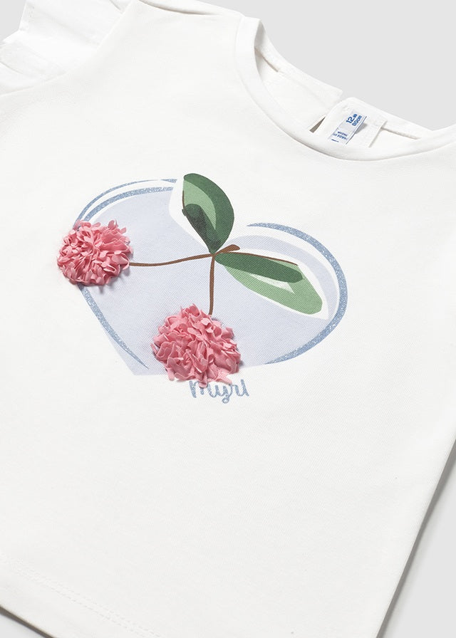 Mayoral T-Shirt White-Blue - 1042