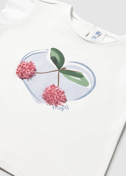 Mayoral T-Shirt White-Blue - 1042