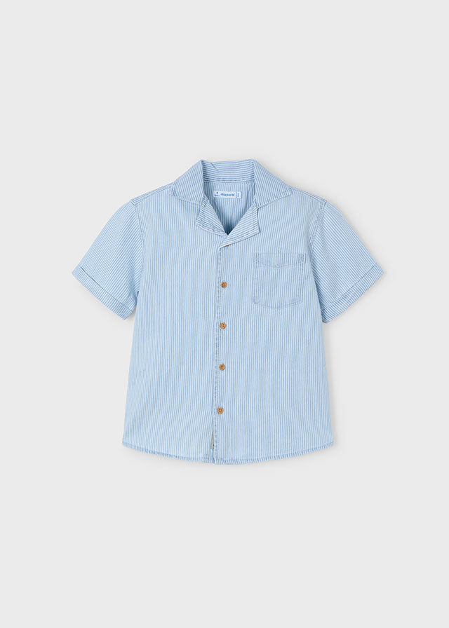 Mayoral Denim T-Shirt with Stripes - 3116
