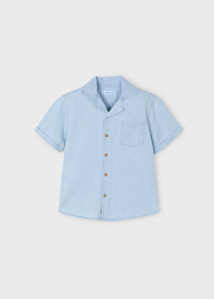 Mayoral Denim T-Shirt with Stripes - 3116