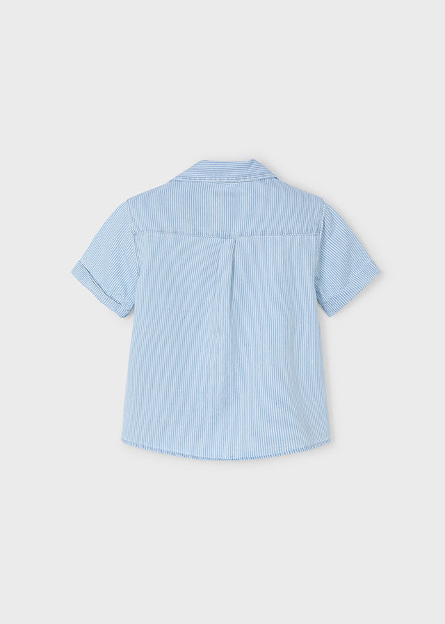 Mayoral Denim T-Shirt with Stripes - 3116