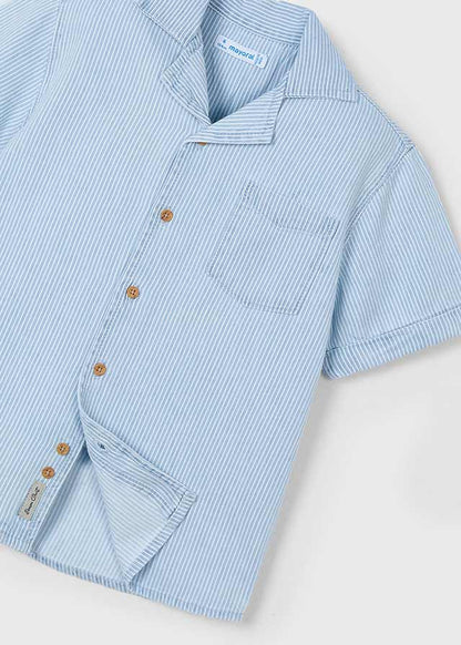 Mayoral Denim T-Shirt with Stripes - 3116