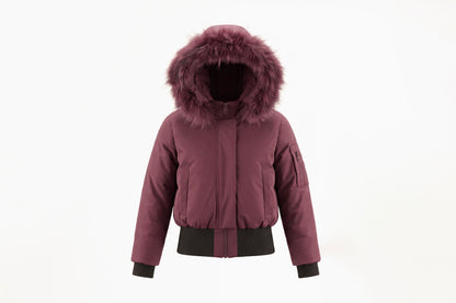 Pramie Girls Burgundy Bomber Jacket