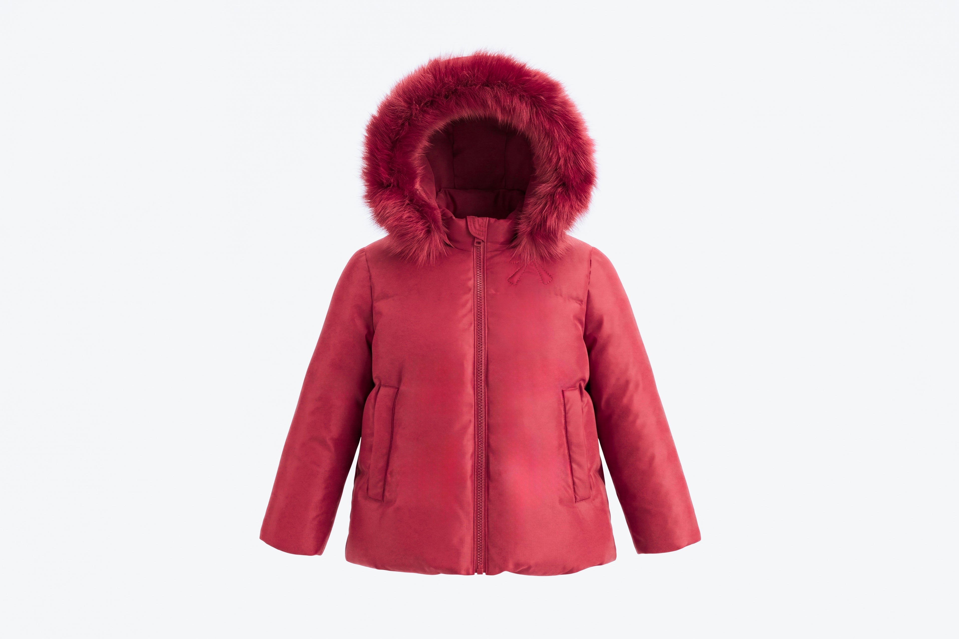 Pramie Girls Jacket Bow Cherry