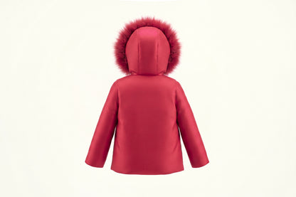 Pramie Girls Jacket Bow Cherry