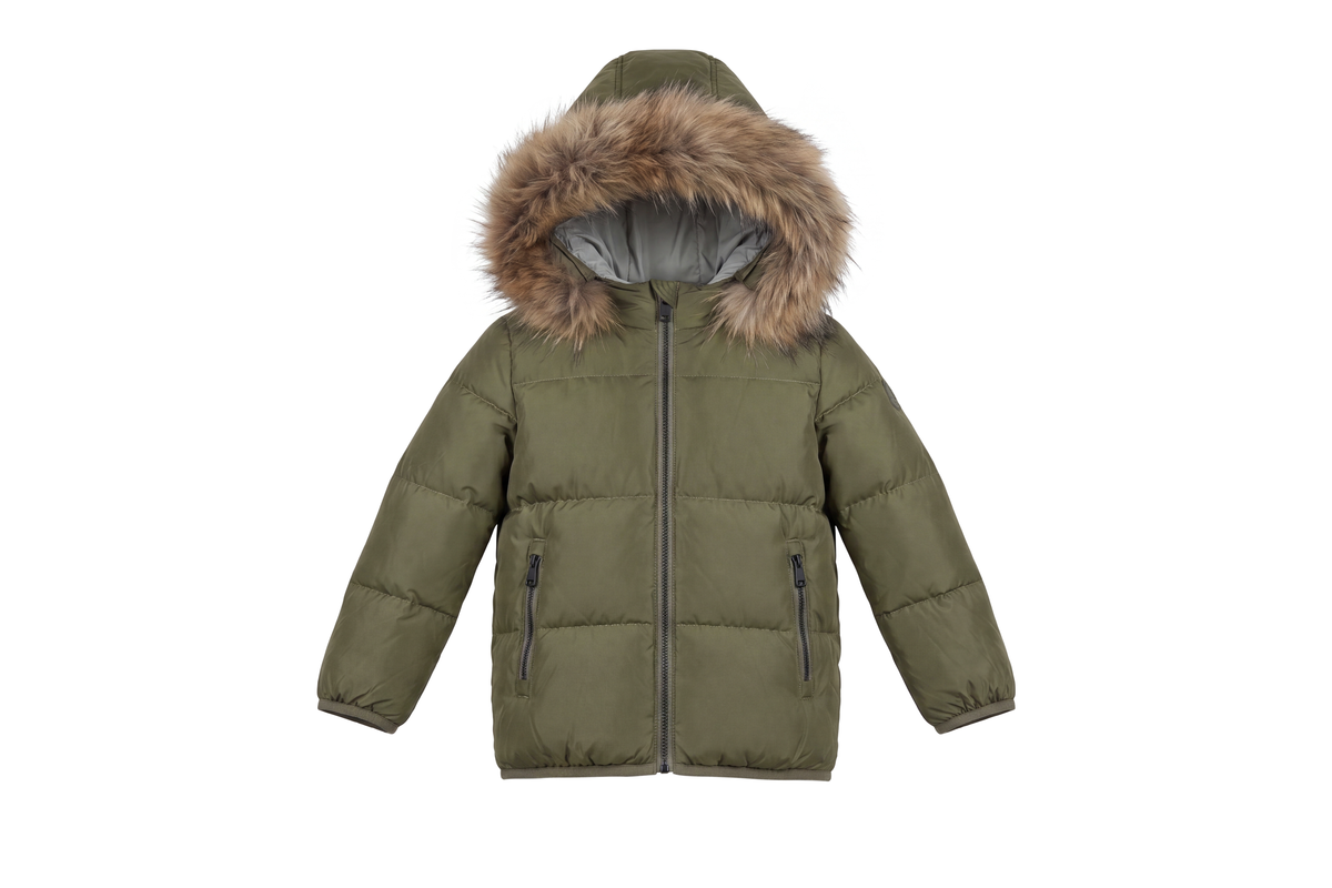 Pramie Boys Contrast Green Coat