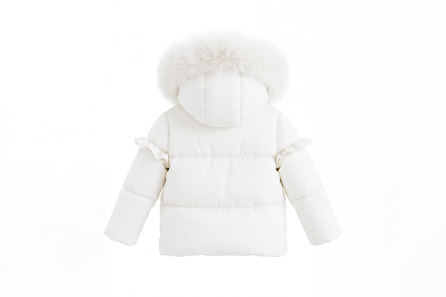 Pramie Baby Ruffle Ivory Coat
