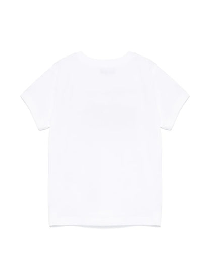 Moschino White Vacation Print Tee