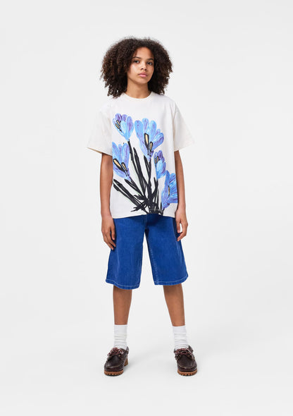 Molo Blue Flora T-shirt Short Sleeve