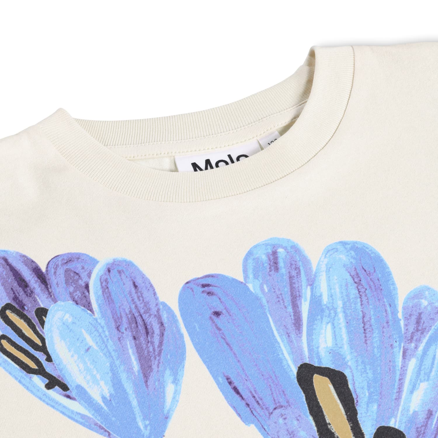 Molo Blue Flora T-shirt Short Sleeve
