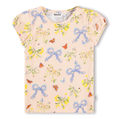 Molo Flower Bows T-shirt Short Sleeve