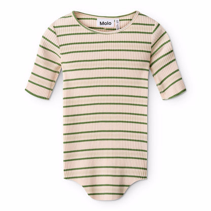 Molo Cloud Green Stripe T-shirt Short Sleeves