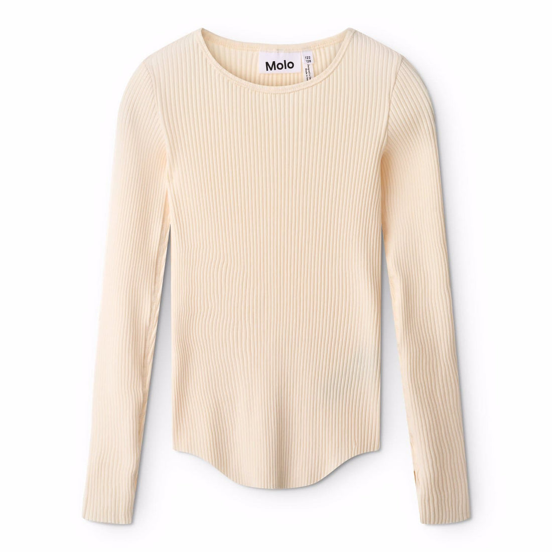Molo Pearled Ivory T-shirt Long Sleeve