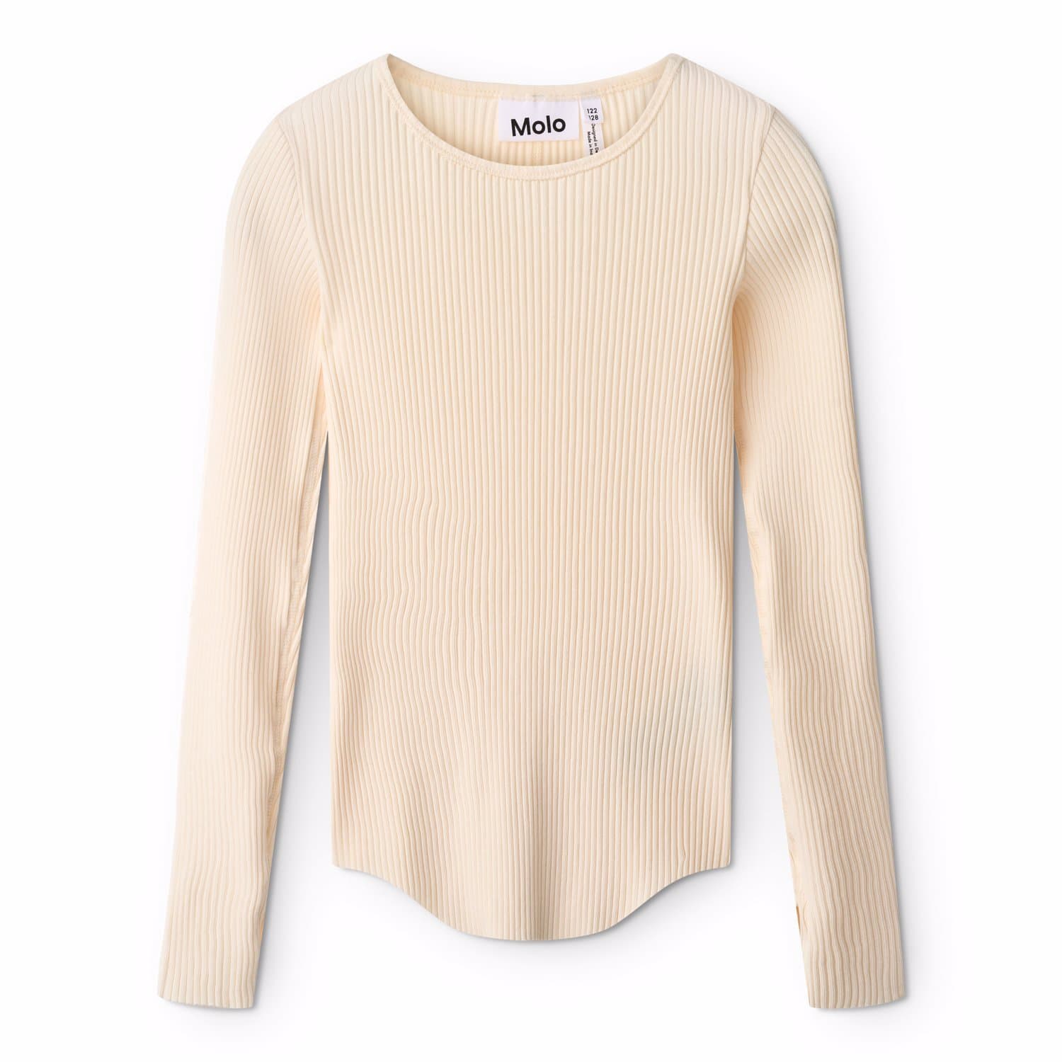 Molo Pearled Ivory T-shirt Long Sleeve