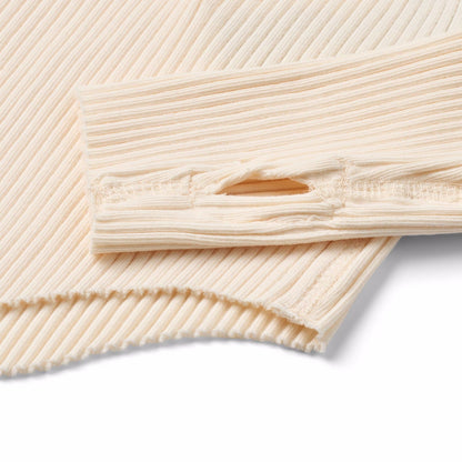 Molo Pearled Ivory T-shirt Long Sleeve