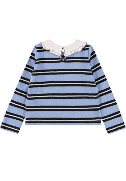 Molo Girls Rama Topaz Stripe Long Sleeve T-Shirt