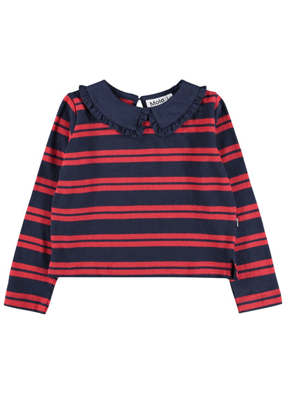 Molo Girls Rama Ruby Stripe Long Sleeve T-Shirt