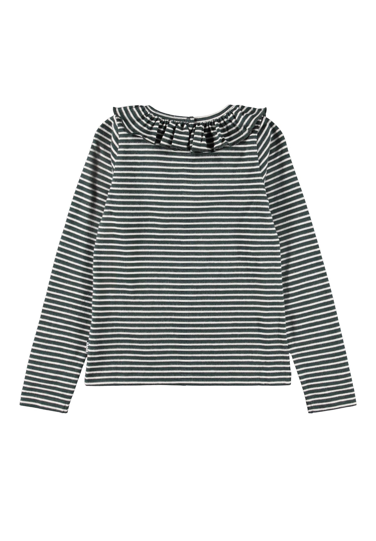 Molo Girls Rica Taxus Pearled Stripe Long Sleeve T-Shirt
