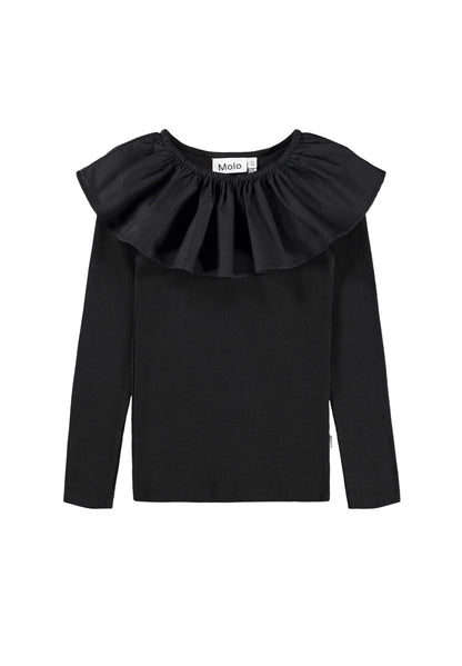 Molo Girls Renate Black Long Sleeve T-Shirt