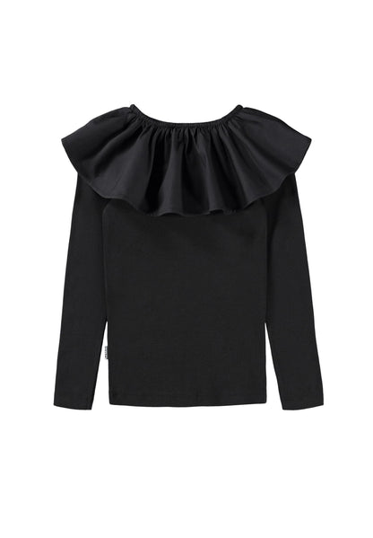 Molo Girls Renate Black Long Sleeve T-Shirt
