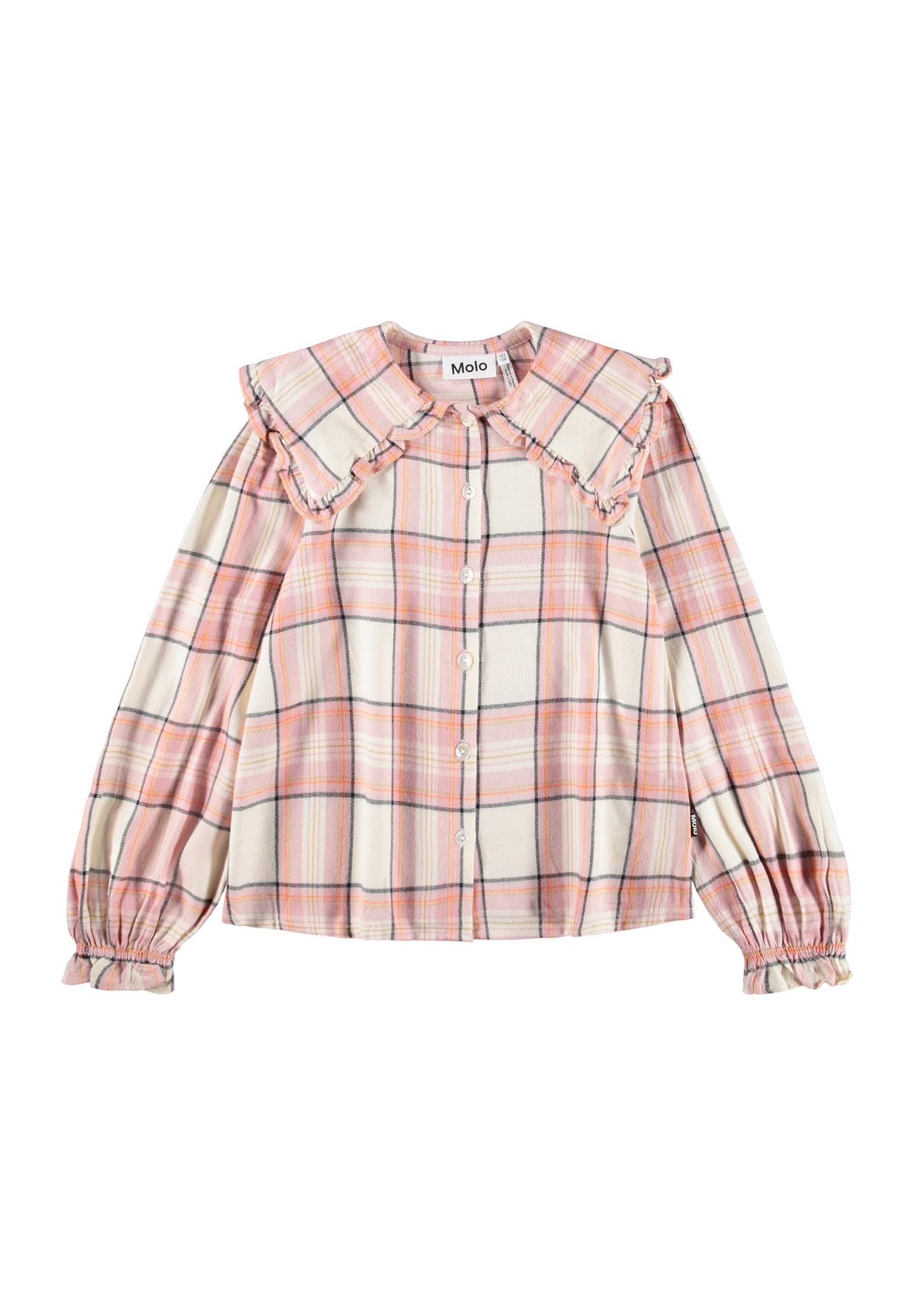 Molo Girls Rolanda Explore Check Long Sleeve Shirt