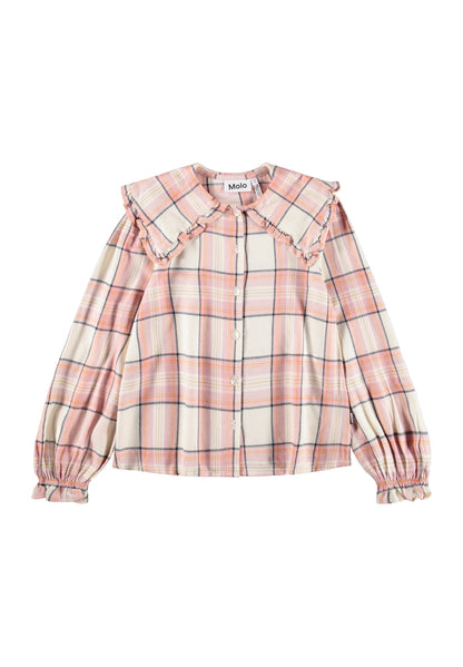 Molo Girls Rolanda Explore Check Long Sleeve Shirt