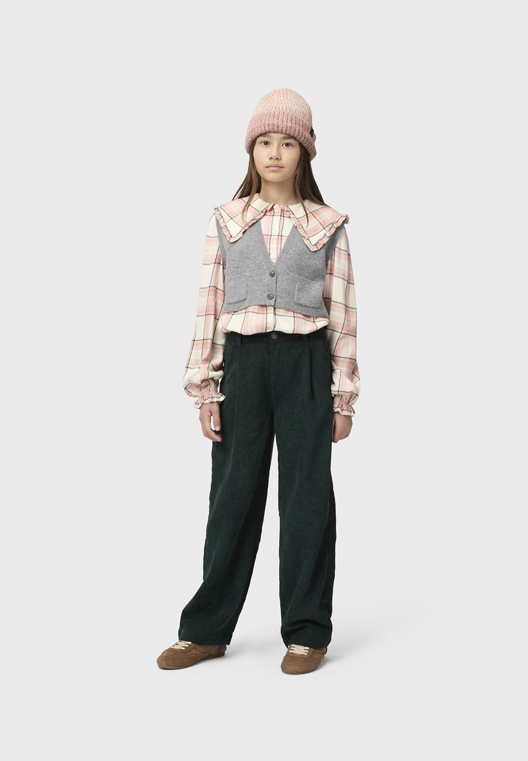 Molo Girls Rolanda Explore Check Long Sleeve Shirt