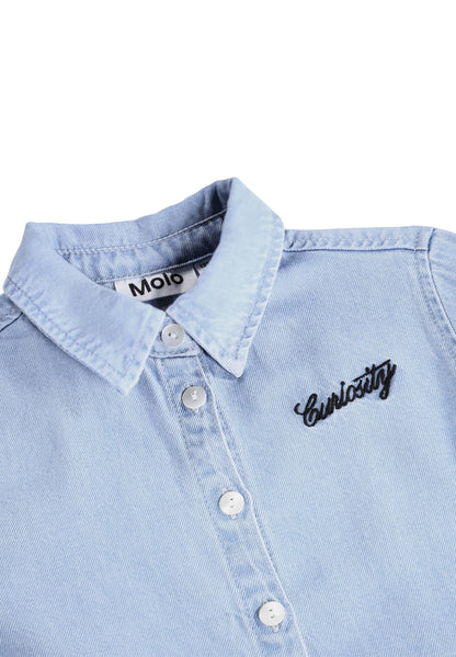 Molo Girls Reba Washed Drapy Long Sleeve Shirt
