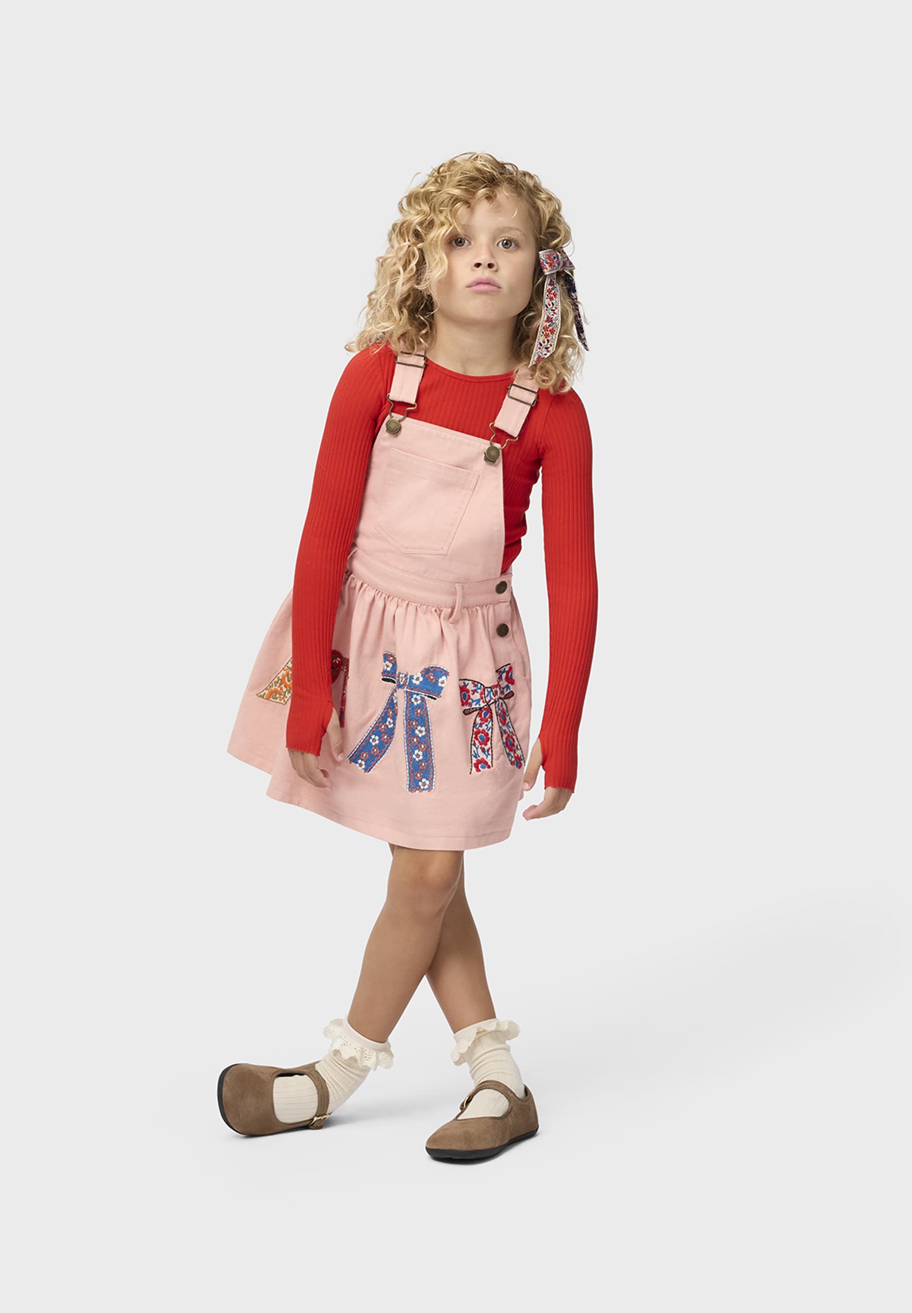 Molo Girls Caris Mellow Rose Short Sleeve Dress