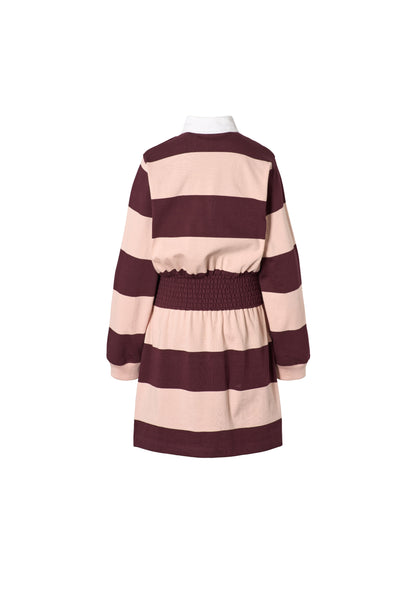 Molo Girls Carlot Berry Petal Long Sleeve Dress