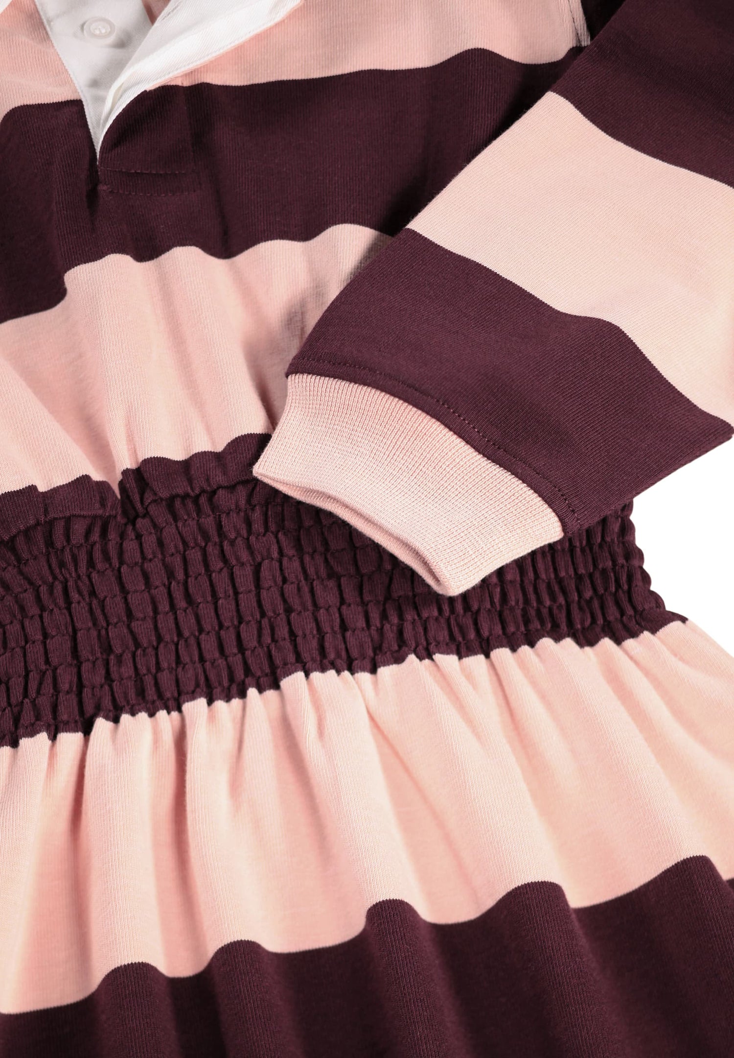 Molo Girls Carlot Berry Petal Long Sleeve Dress