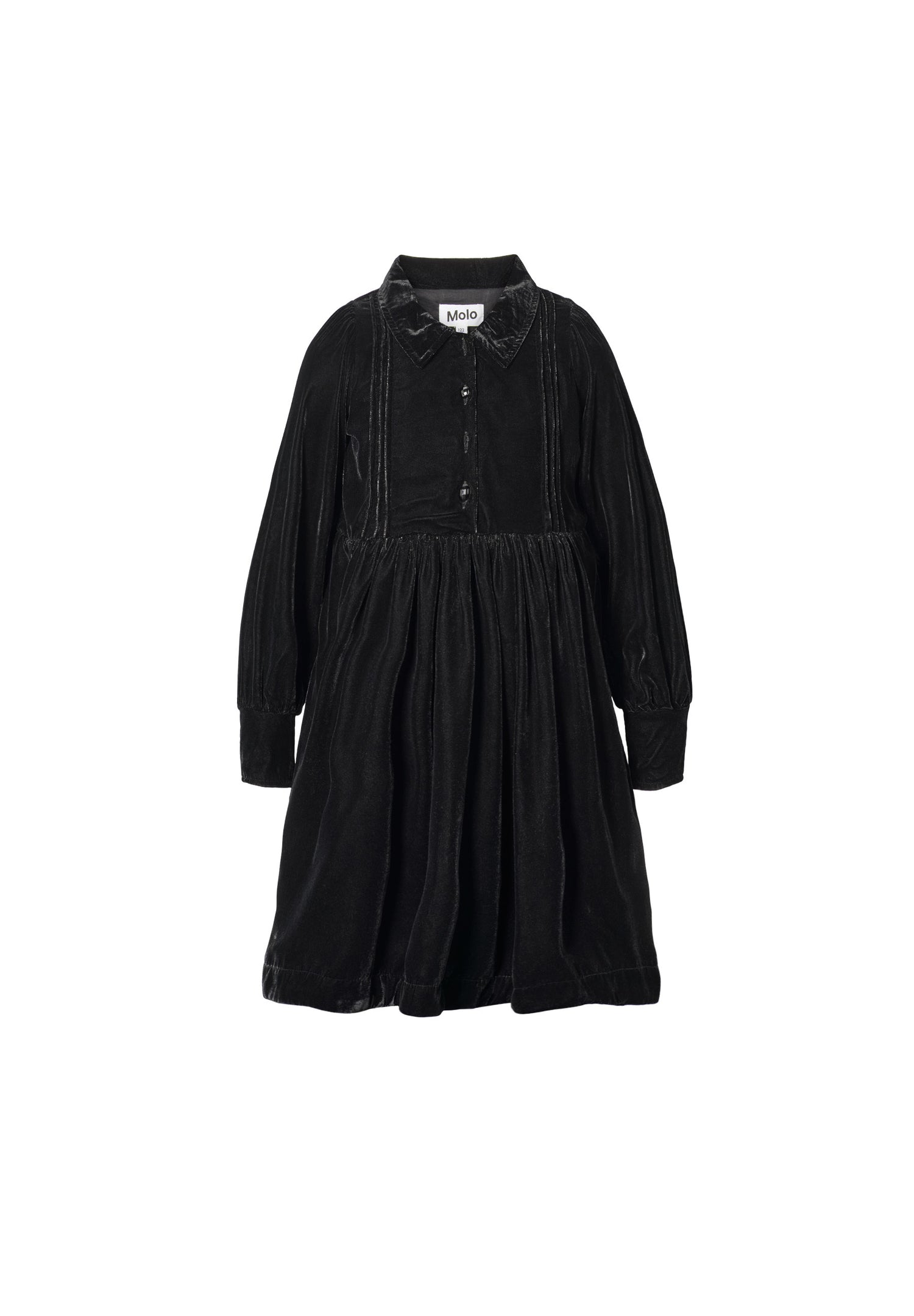 Molo Girls Carla Black Long Sleeve Dress