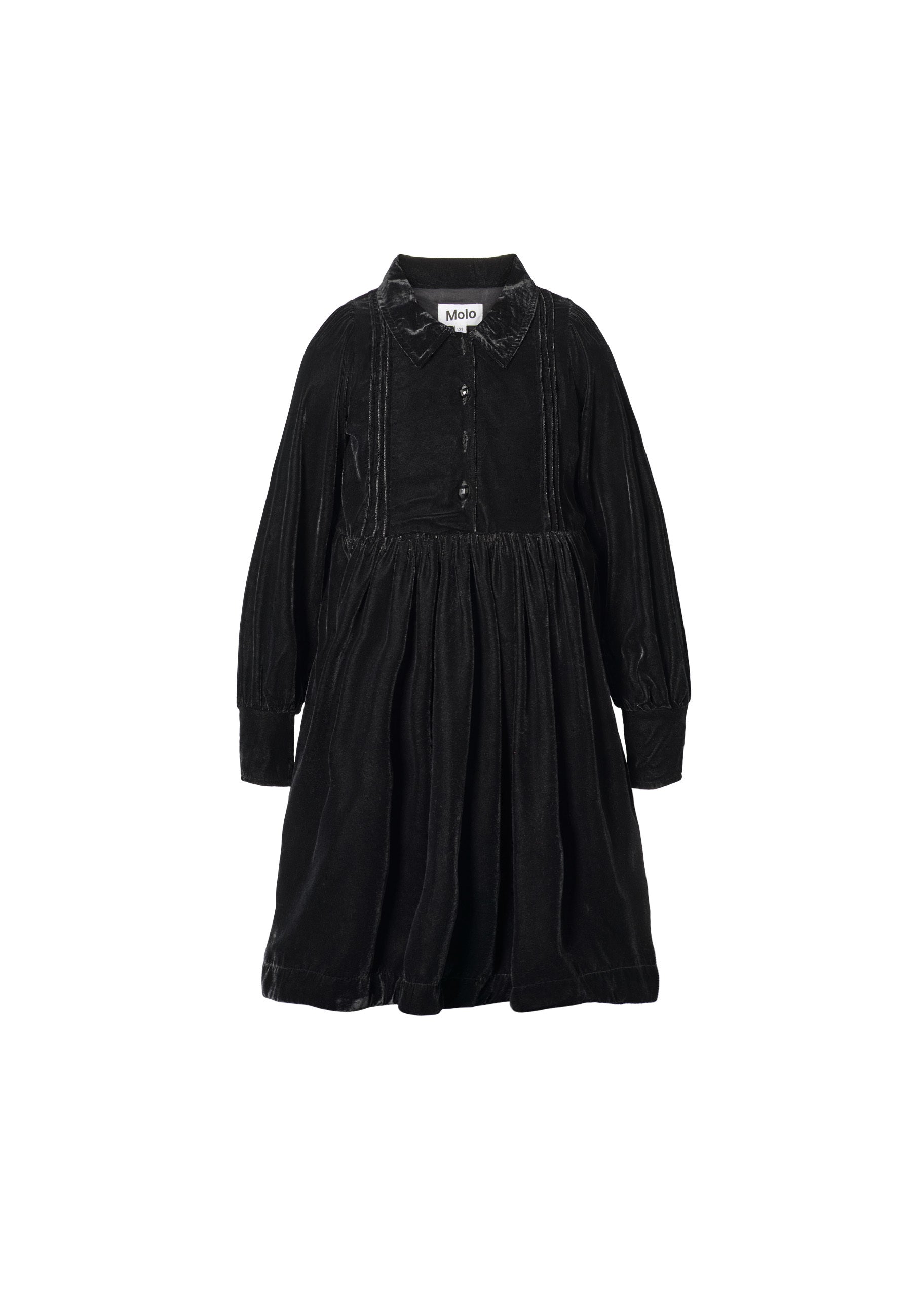 Molo Girls Carla Black Long Sleeve Dress