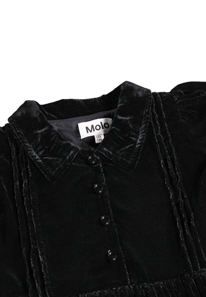 Molo Girls Carla Black Long Sleeve Dress