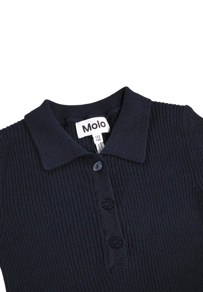 Molo Cecilia Navy Blazer Long Sleeve Dress
