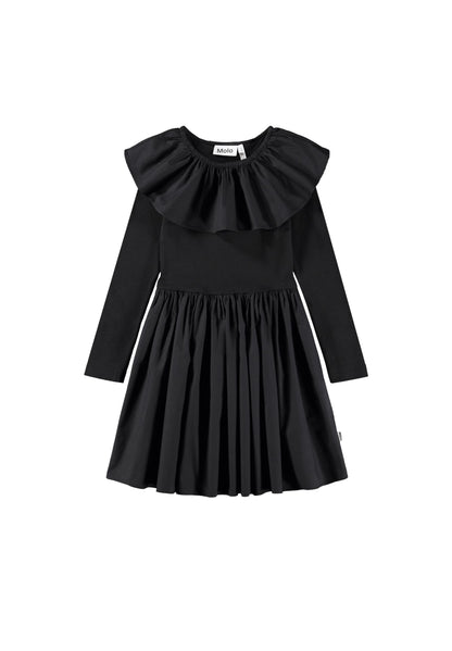 Molo Girls Cille Black Long Sleeve Dress
