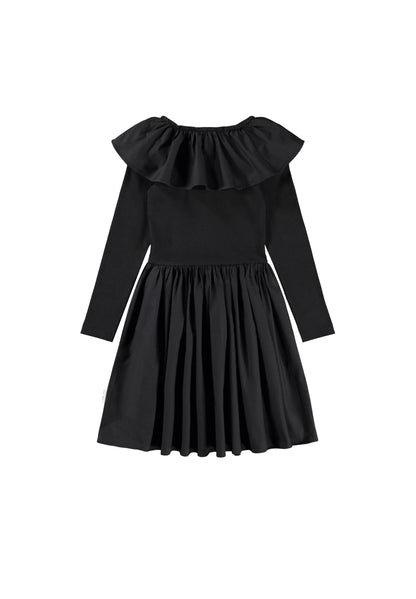 Molo Girls Cille Black Long Sleeve Dress