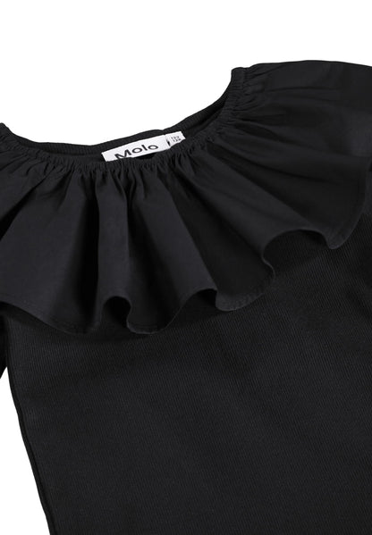 Molo Girls Cille Black Long Sleeve Dress