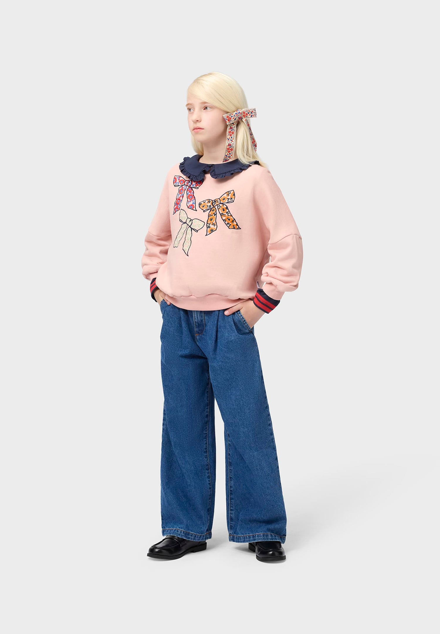 Molo Girls Marika Chunky Bow Sweatshirt