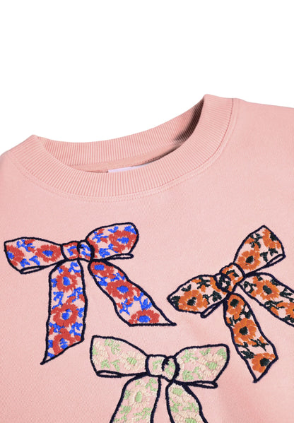 Molo Girls Marika Chunky Bow Sweatshirt