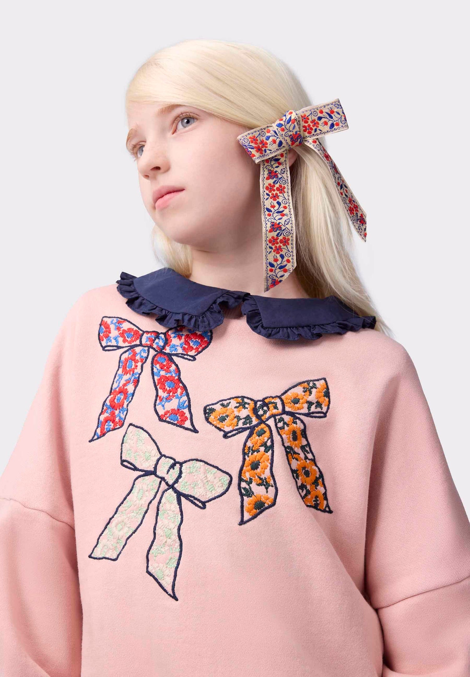 Molo Girls Marika Chunky Bow Sweatshirt