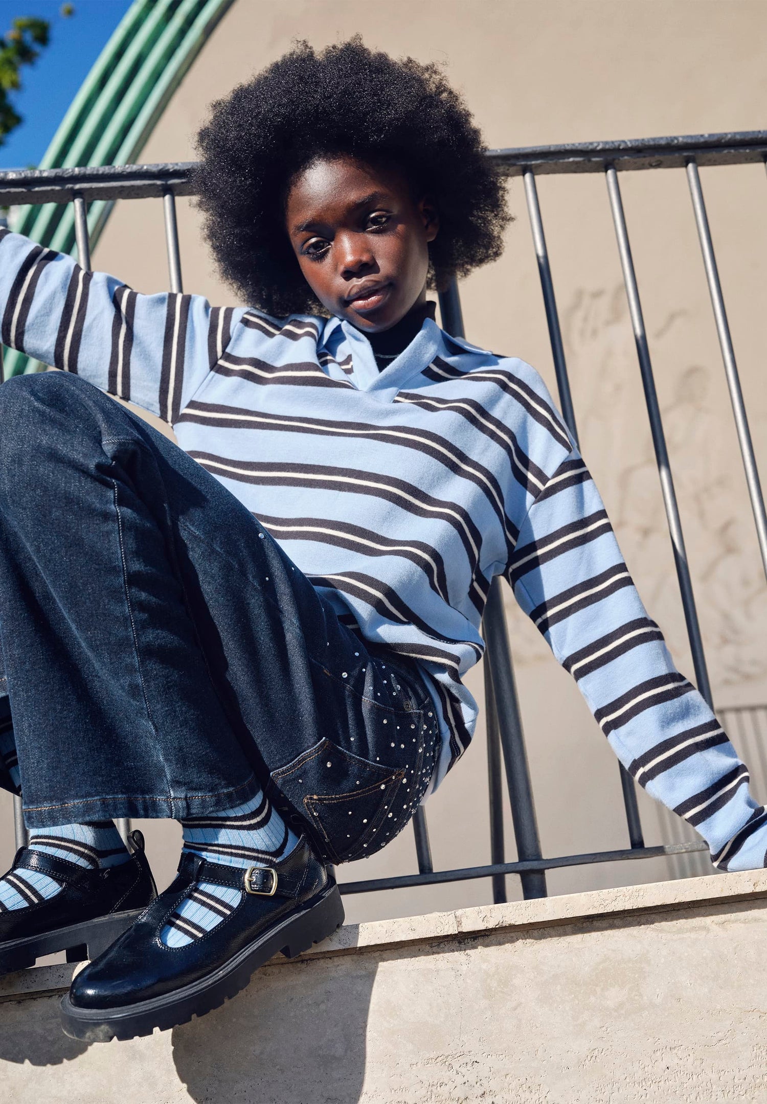 Molo Mille Topaz Stripe Sweatshirt