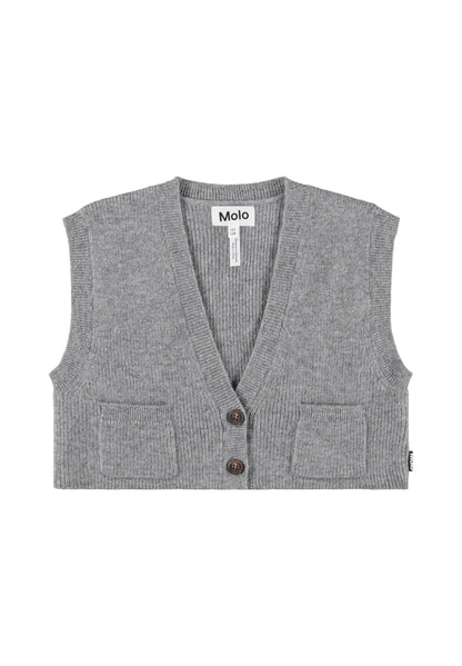 Molo Gianni Grey Melange Vest